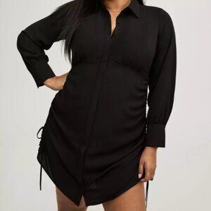 Torrid Long Sleeve Button Front Shirt Dress